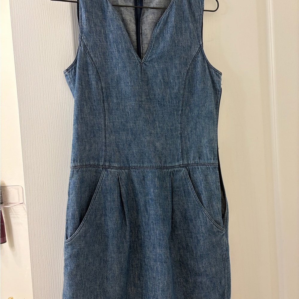 Theory Blue Denim Mini Dress